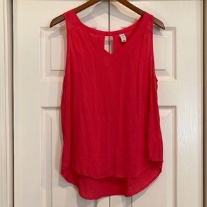 Old Navy Pink Sleeveless Blouse with Keyhole back. Large